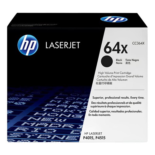 HP 64X High Yield Black Original LaserJet Toner Cartridge - CC364X