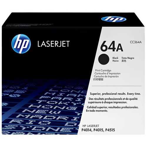 HP 64A Black Original LaserJet Toner Cartridge - CC364A